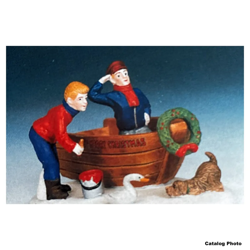 lemax-the-meeting-figurine-miniature-de-collection image 1