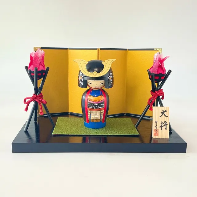 usaburo-kokeshi-taish-samoura-set-feu-de-camp-complet image 1