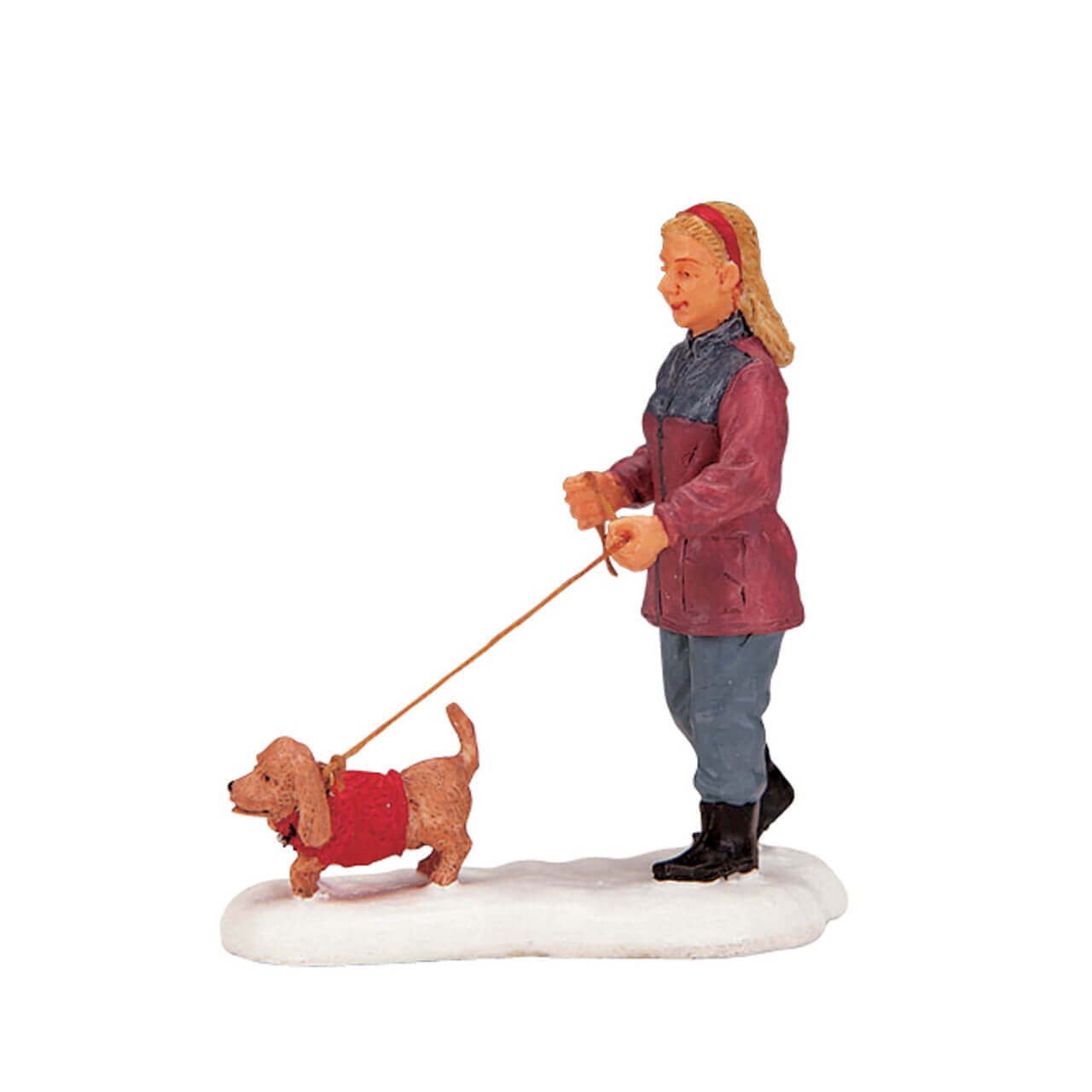 lemax-strolling-with-pooch-figurine-promeneur-chien-village image 2