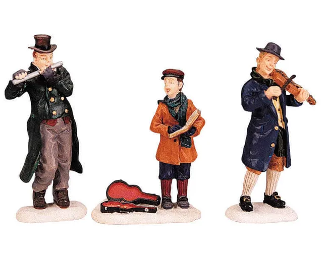 lemax-street-side-trio-lot-de-3-personnages-miniatures image 1