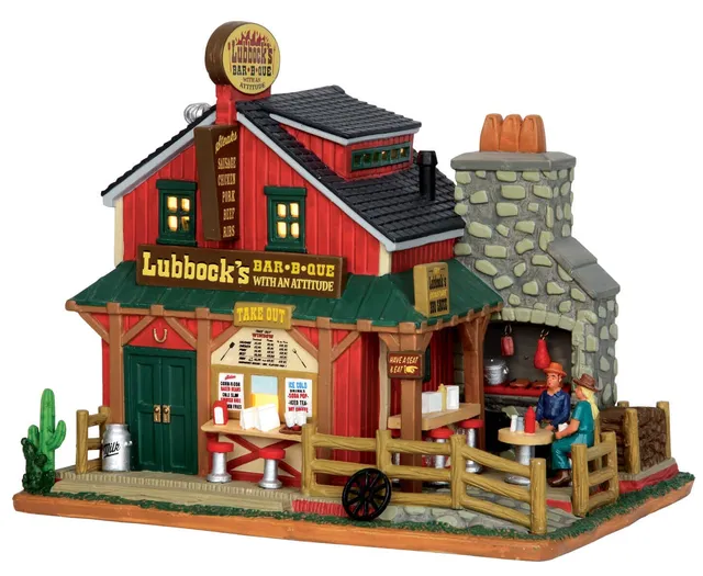 lemax-lubbock-s-bbq-b-timent-lumineux-village image 1