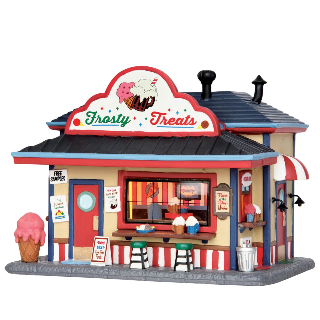 lemax-frosty-floats-n-sundaes-boutique-gourmande-village-miniature image 1