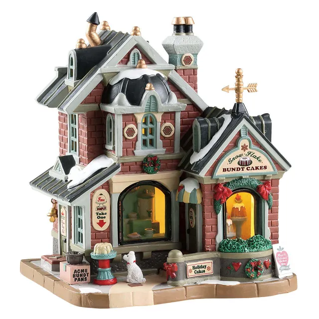 lemax-snowflake-bundt-cakes-p-tisseries-miniatures-de-no-l image 1