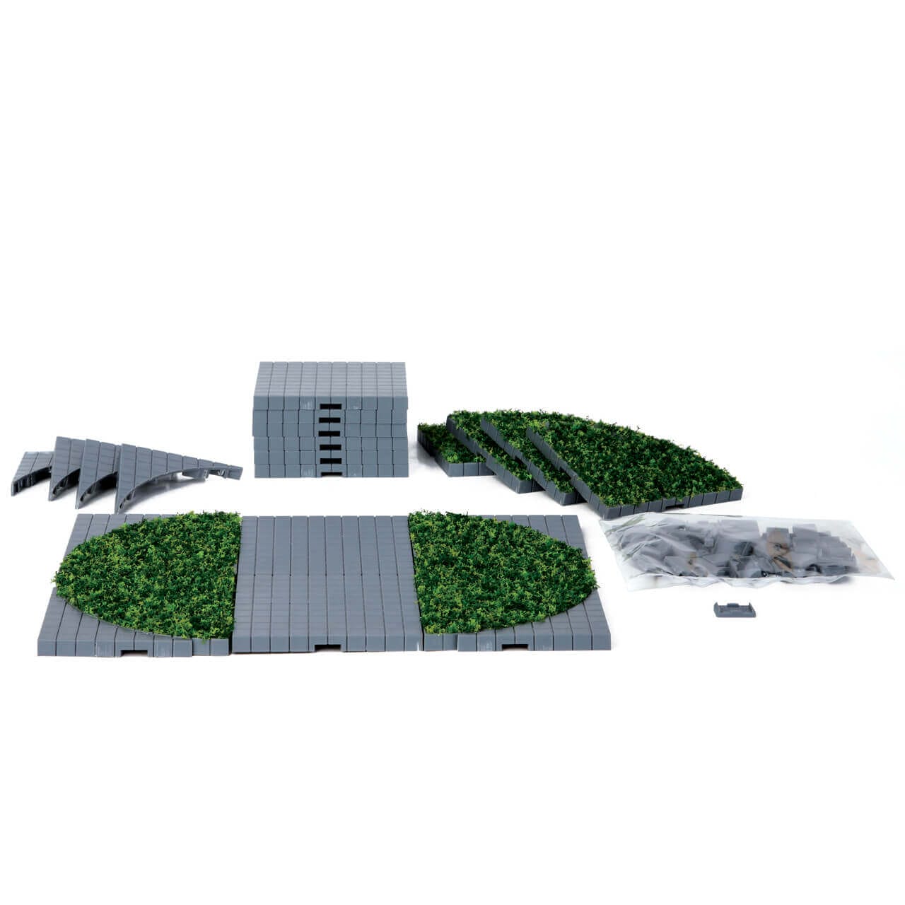 lemax-plaza-system-grey-round-grass-24-pcs-socles-modulaires image 2