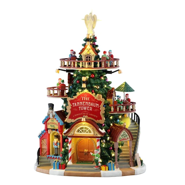 lemax-the-tannenbaum-tower-christmas-shops-b-timent-de-village-de-no-l-santa-s-w image 1