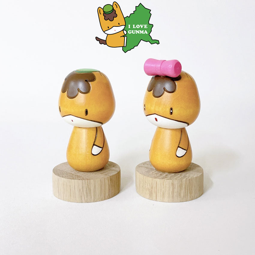 usaburo-kokeshi-gunma-chan-basic-figurine-artisanale-8-5-cm image 3