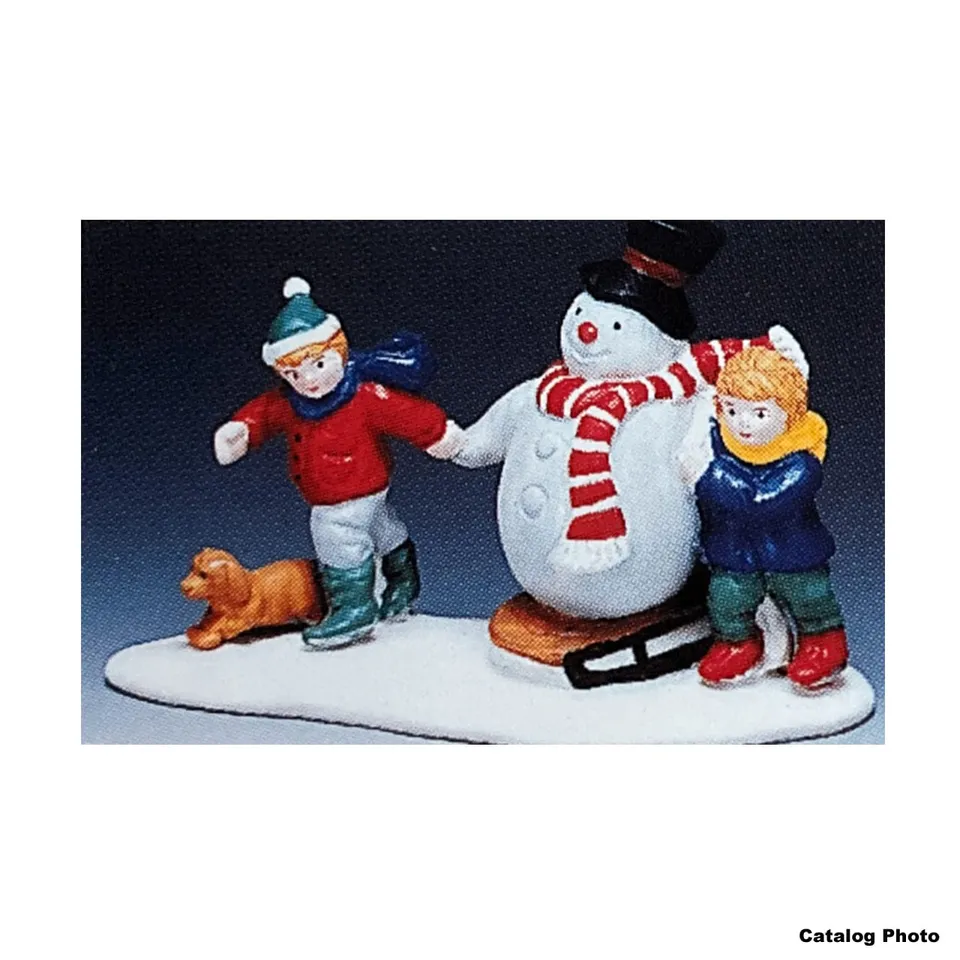 lemax-our-snowman-figurine-bonhomme-de-neige-miniature image 1