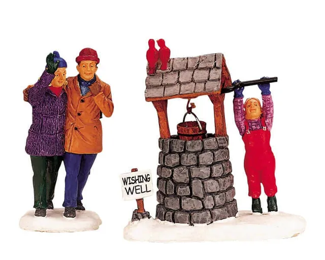 lemax-wishing-well-puits-souhaits-miniature image 1