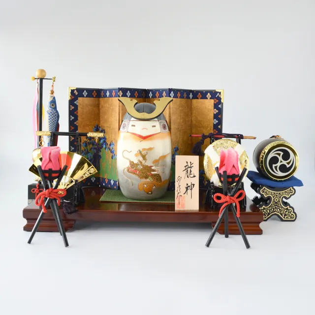 usaburo-kokeshi-ry-jin-set-complet-kokeshi-dragon-avec-d-cor-tango image 1