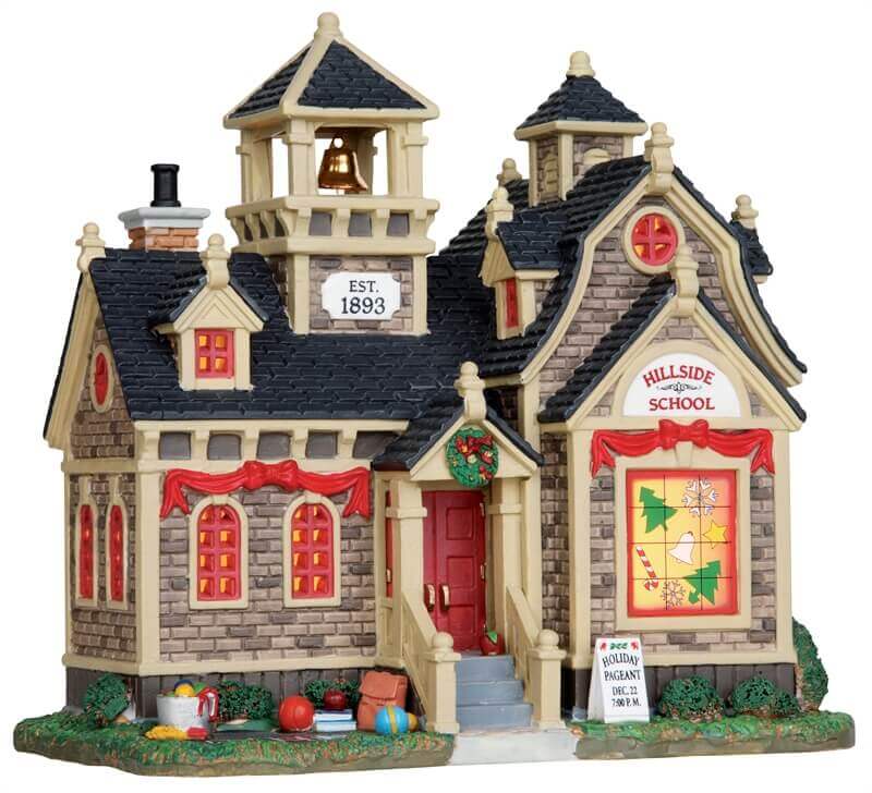 lemax-hillside-school-cole-miniature-de-village-de-no-l image 1