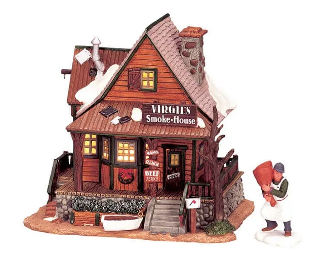 lemax-virgil-s-smoke-house-b-timent-miniature-de-village-lumineux image 1