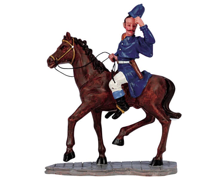 lemax-mounted-policeman-figurine-agent-cheval image 1