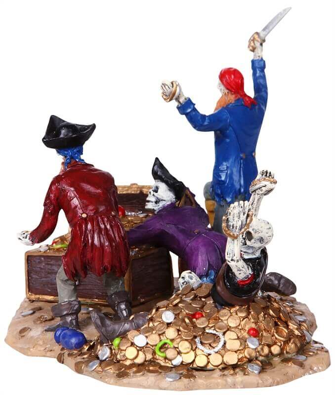 lemax-spooky-town-pirate-s-treasure-chest-coffre-tr-sor-pirate-miniature image 4