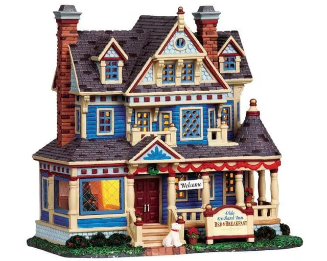 lemax-olde-orchard-inn-maison-miniature-lumineuse image 1