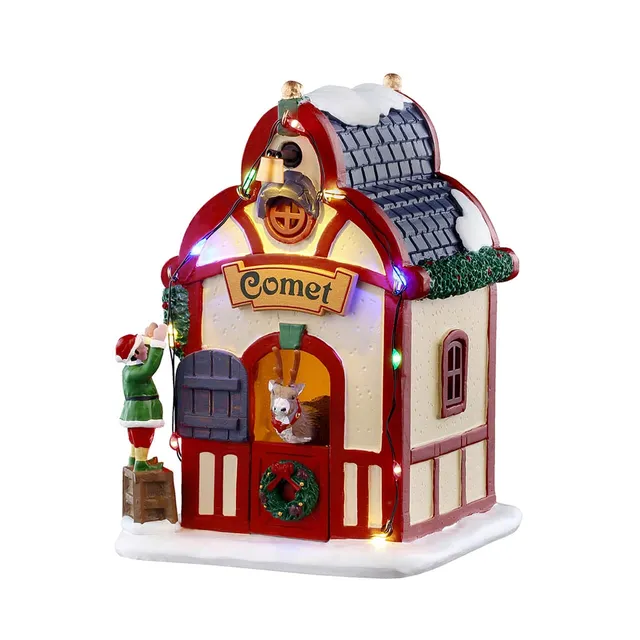 lemax-comet-s-den-table-de-renne-miniature-santa-s-wonderland image 1