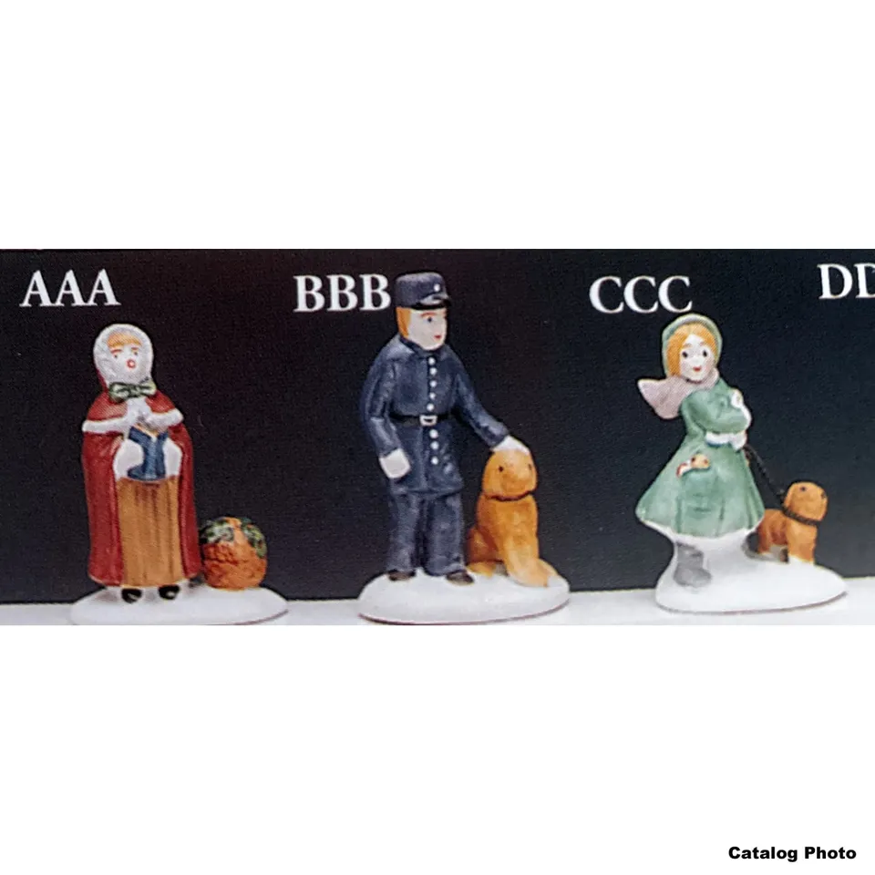 lemax-policeman-with-dog-figurine-miniature-policier-et-chien image 1