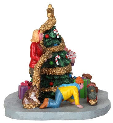 lemax-decorating-the-xmas-tree-figurine-miniature-no-l image 4