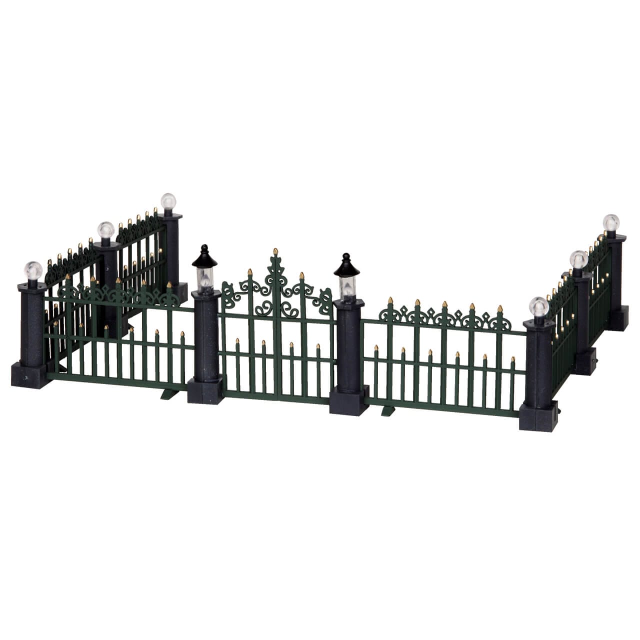 lemax-classic-victorian-fence-cl-ture-miniature-village-lot-de-7 image 1