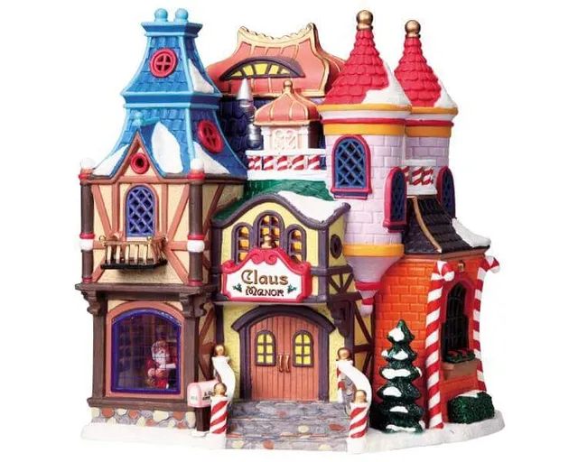 lemax-claus-manor-maison-miniature-de-collection image 1