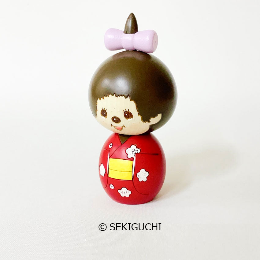 usaburo-kokeshi-monchhichi-chan-kimono-figurine-artisanale-12-cm image 2