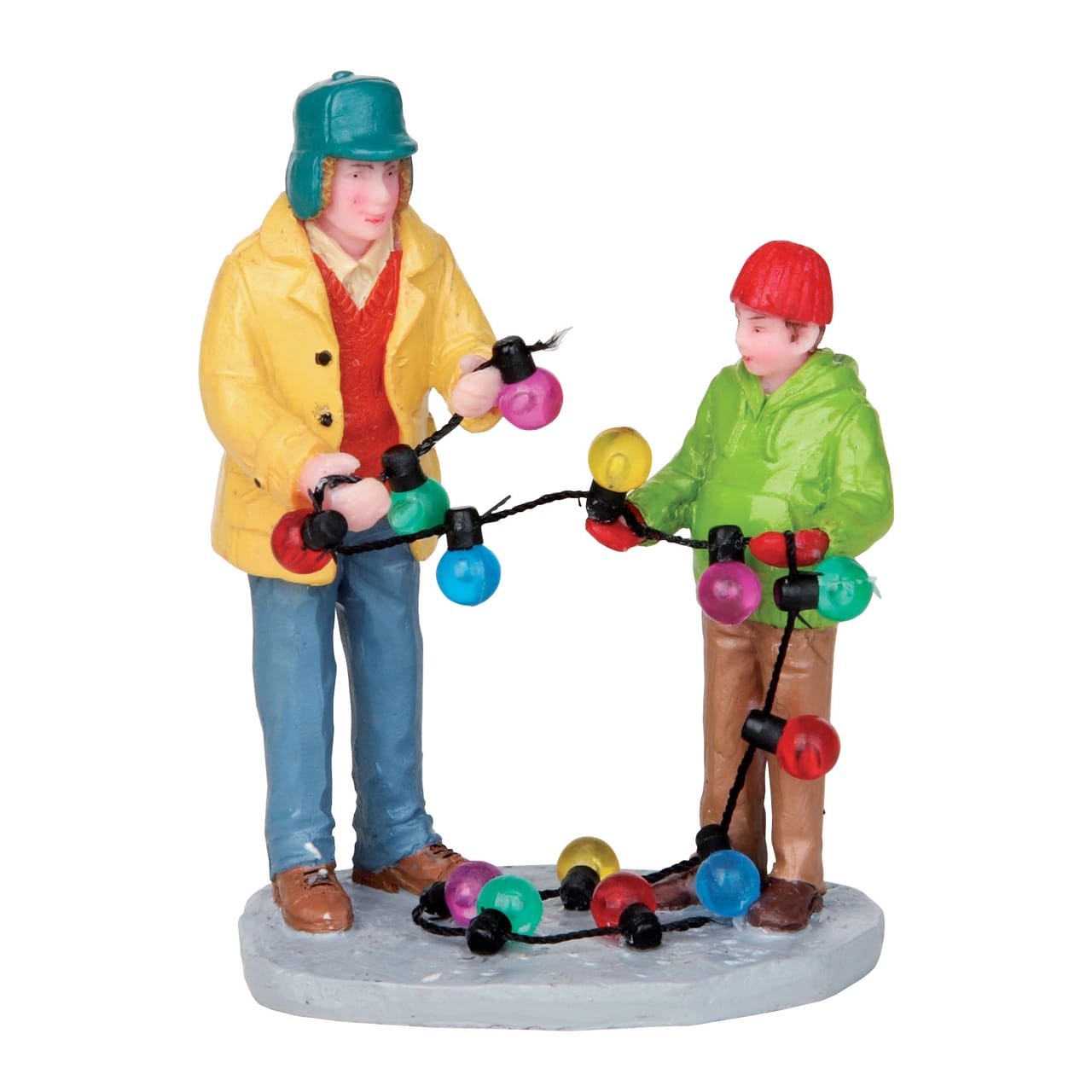 lemax-stringing-lights-figurine-de-collection-guirlandes image 1