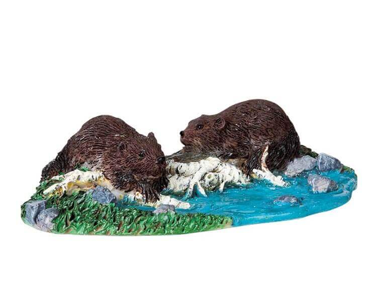 lemax-building-beavers-figurine-castors-artisans-village image 1