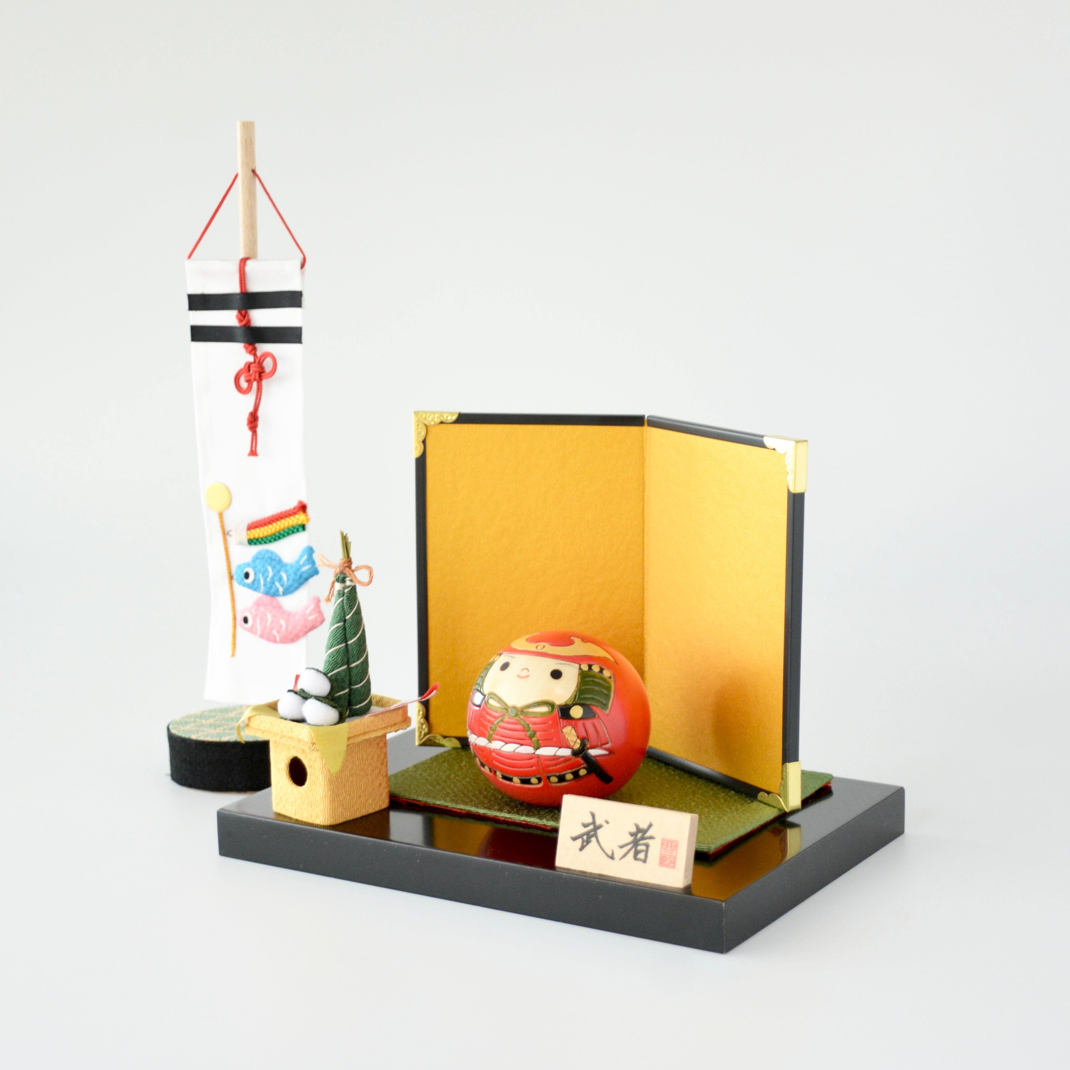 usaburo-kokeshi-musha-samurai-set-chimaki-koinobori image 2