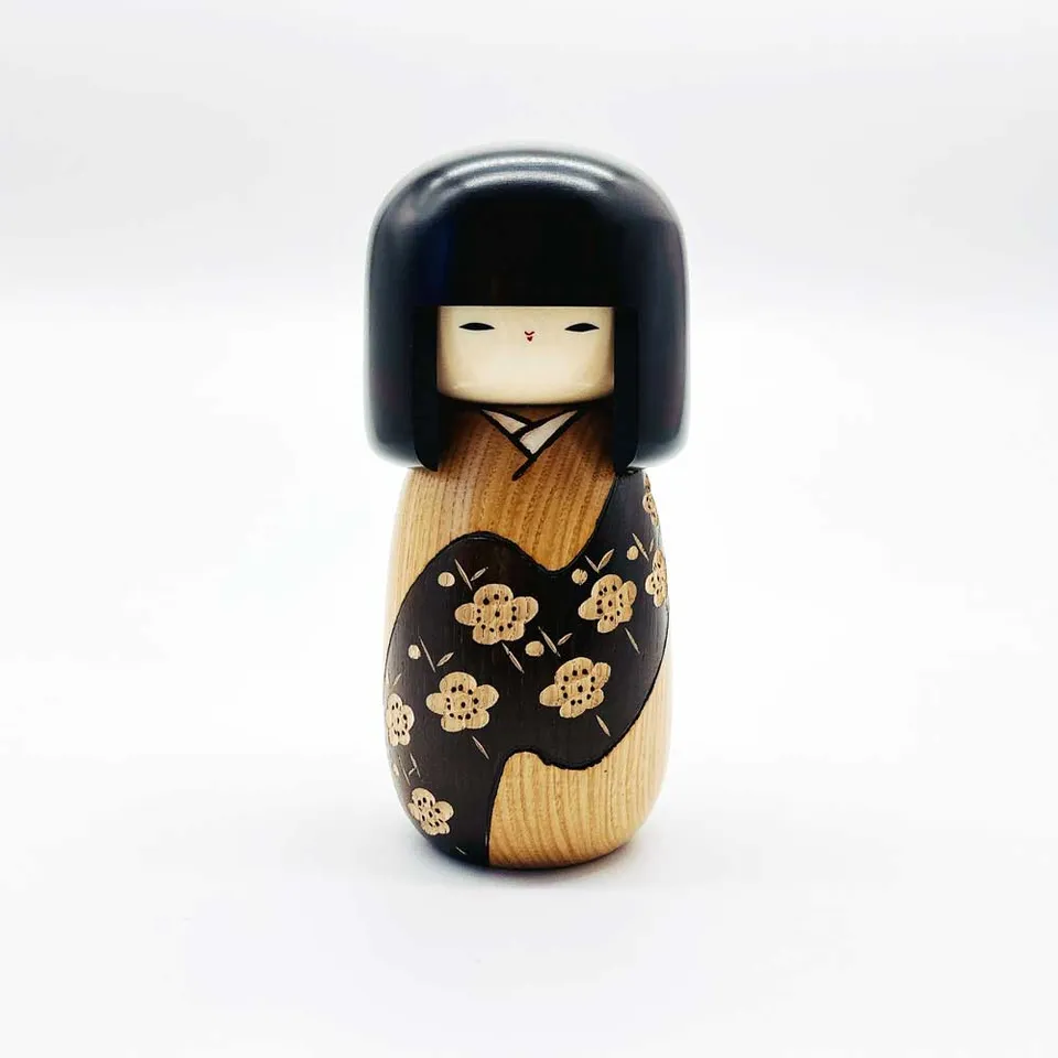 usaburo-kokeshi-sachi-fortune-poup-e-kokeshi-artisanale-21-cm image 1