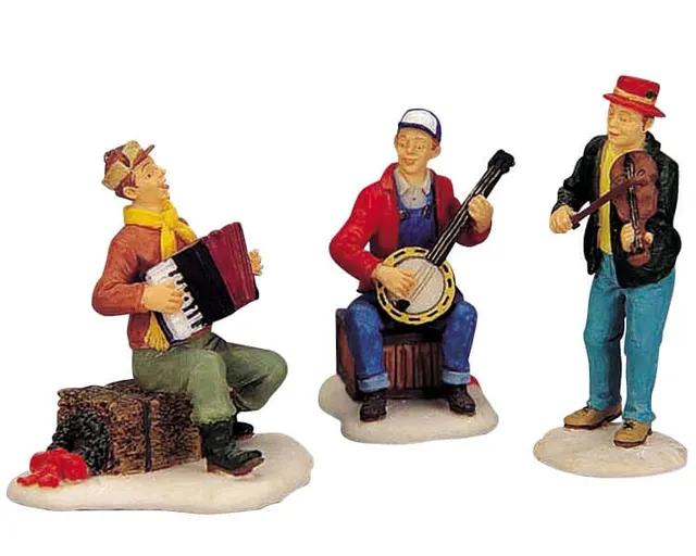 lemax-yuletide-jamboree-figurine-miniature-anim-e-de-village-de-no-l image 1