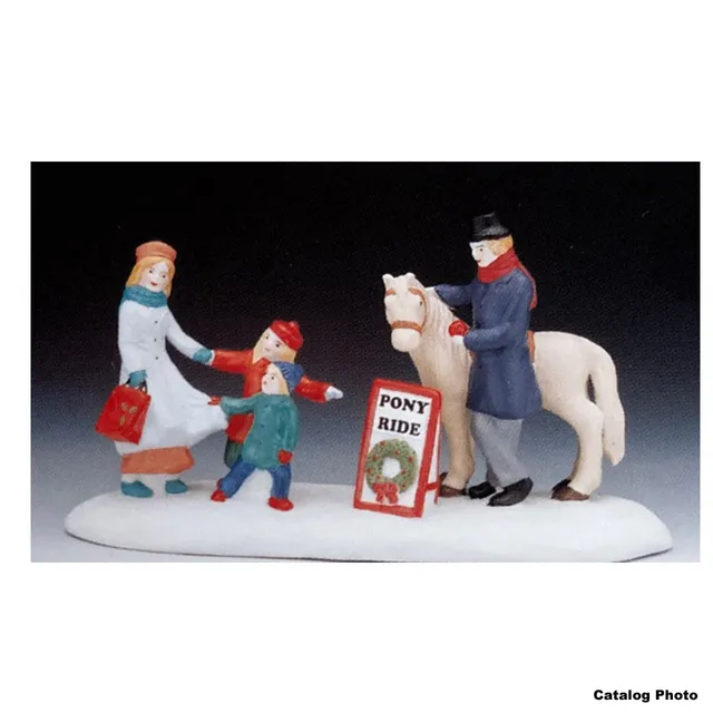 lemax-the-pony-ride-figurine-man-ge-poneys image 1