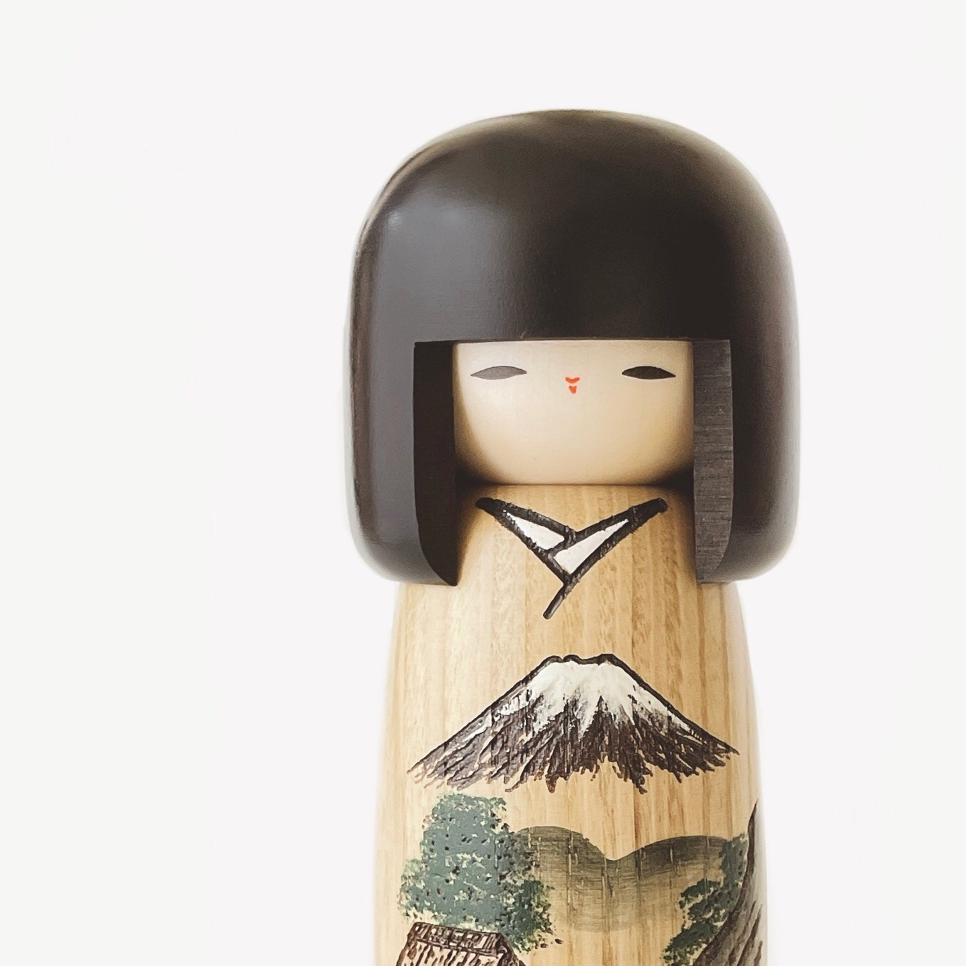 usaburo-kokeshi-sansui-fuji-figurine-artisanale-19-cm image 2