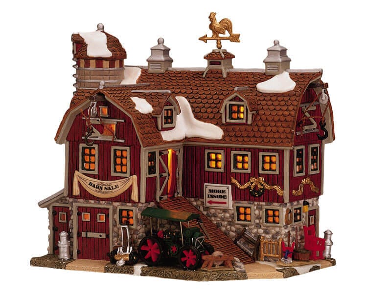 lemax-barn-sale-b-timent-miniature-grange-vide-grenier image 1