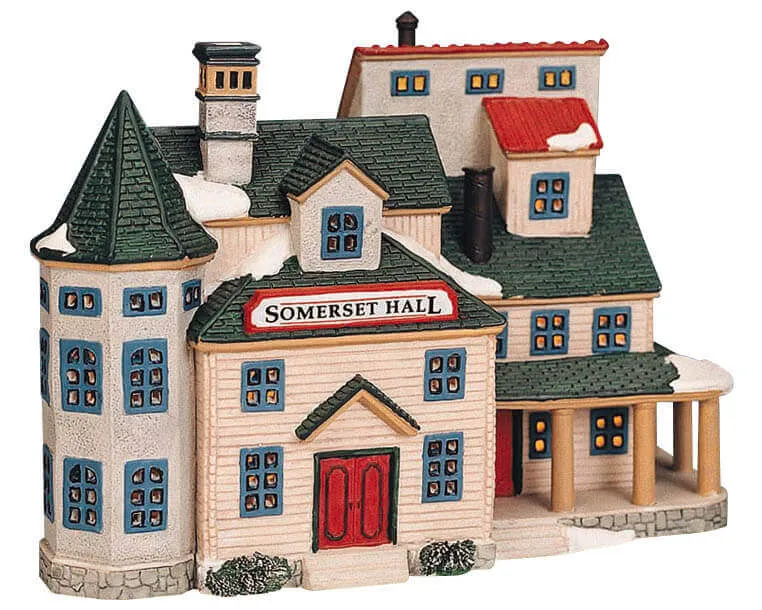 lemax-somerset-hall-maison-miniature-de-village-de-collection image 1