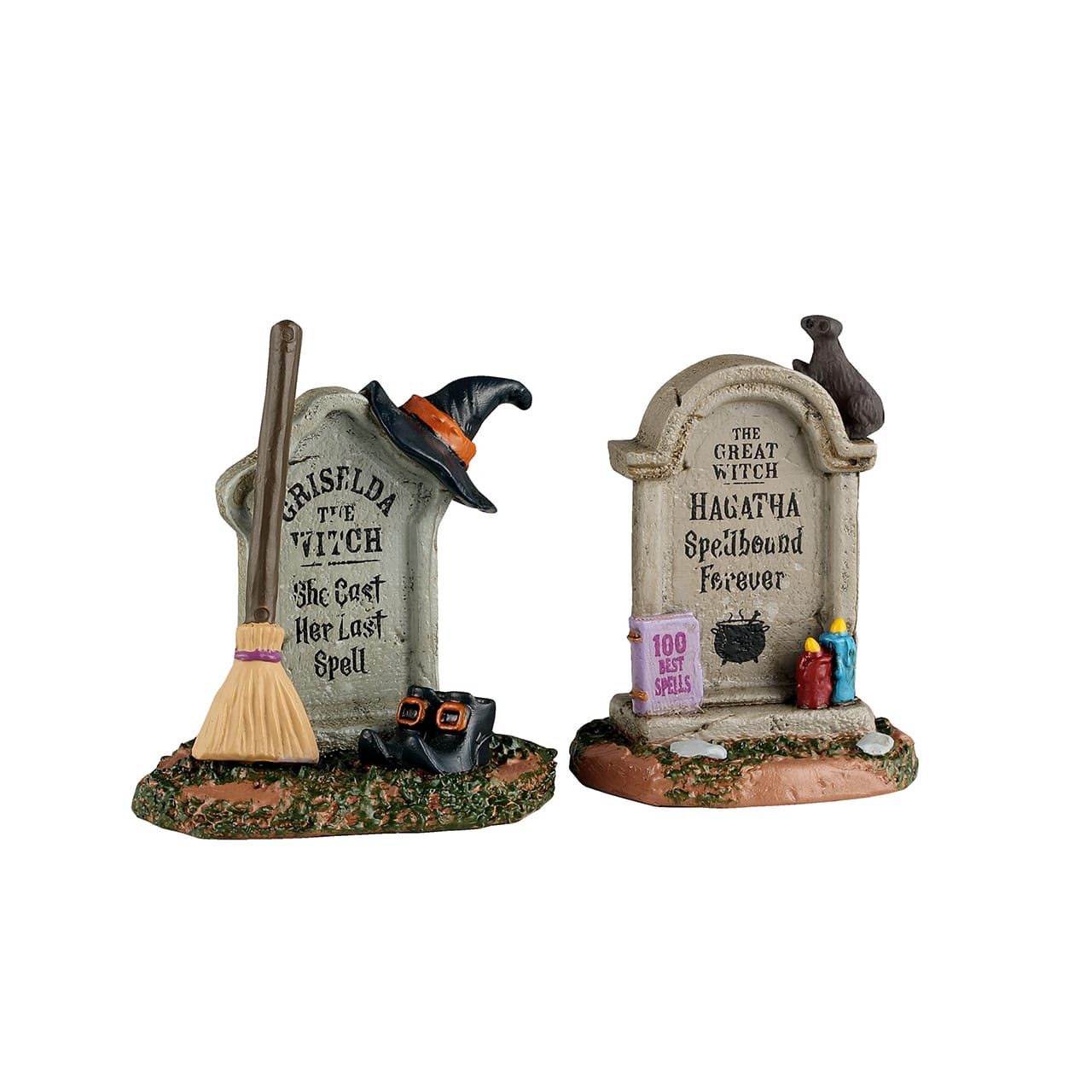 lemax-witch-tombstones-miniature-cimeti-re-sorci-res-spooky-town image 1