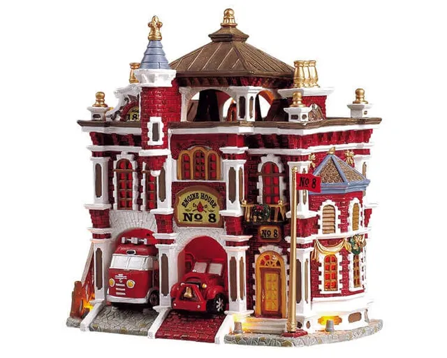 lemax-engine-house-no-8-caserne-de-pompiers-miniature image 1