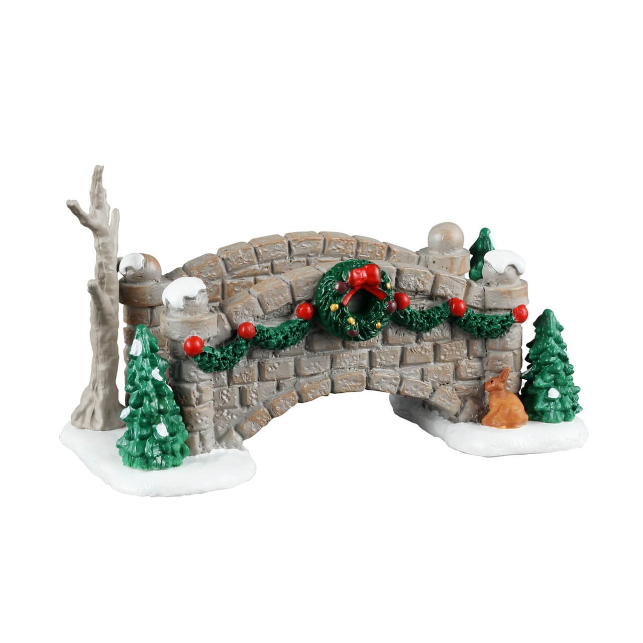 lemax-christmas-footbridge-petit-pont-de-no-l-miniature-avec-lapin image 1