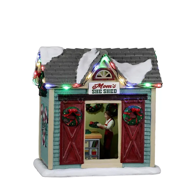 lemax-harvest-crossing-mom-s-she-shed-cabanon-miniature image 1