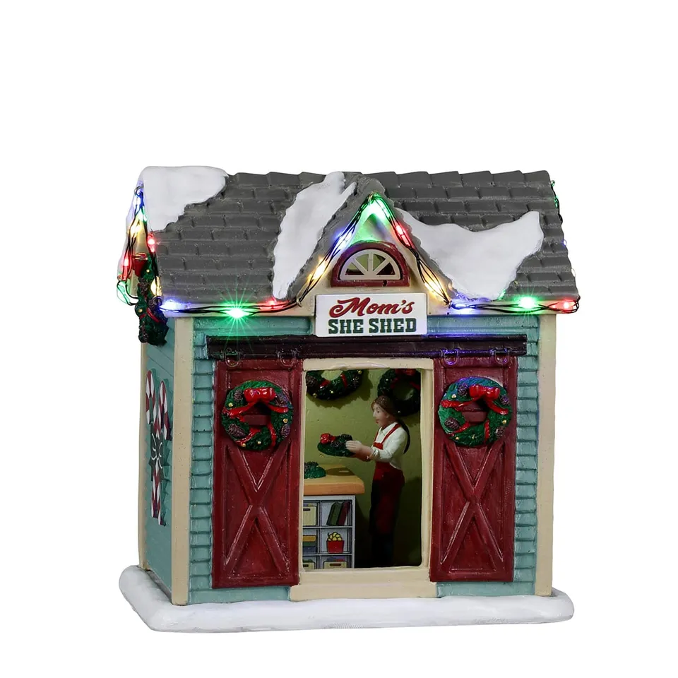 lemax-harvest-crossing-mom-s-she-shed-cabanon-miniature image 1