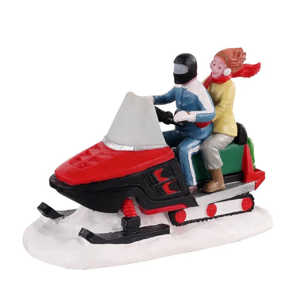 lemax-off-trail-adventurers-figurine-motoneige-vail-village image 1