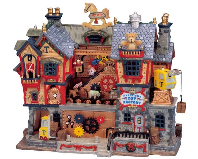 lemax-tinkertown-toy-factory-fabrique-de-jouets-miniature-illumin-e image 1