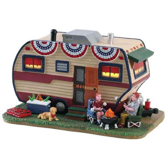 lemax-summer-trailer-b-timent-miniature-caravane-d-t image 1