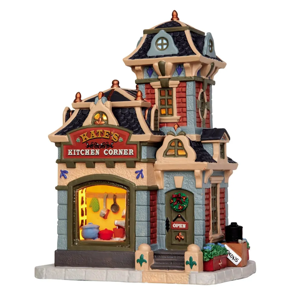 lemax-kate-s-kitchen-corner-boutique-cuisine-miniature-caddington image 1