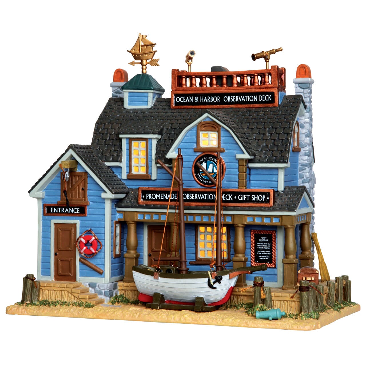 lemax-the-schooner-museum-shops-b-timent-miniature-de-collection image 1