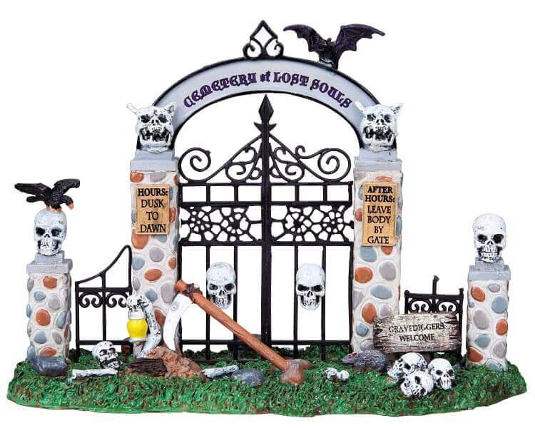 lemax-cemetery-gate-portail-de-cimeti-re-spooky-town-halloween image 1