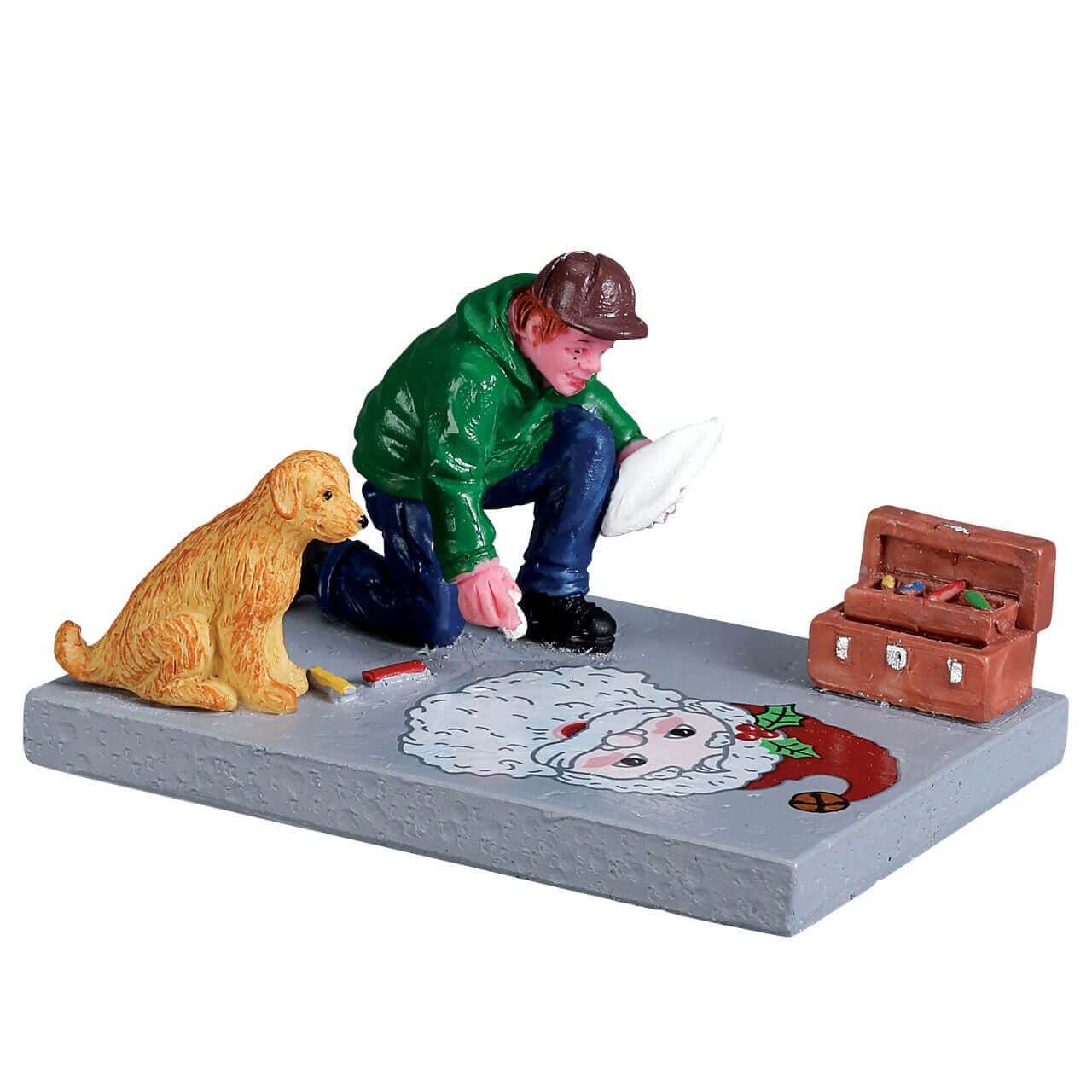 lemax-sidewalk-chalk-artist-figurine-miniature-artiste image 2