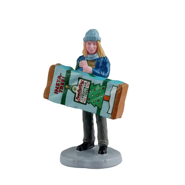 lemax-insta-tree-caddington-figurine-fillette-au-sapin image 1