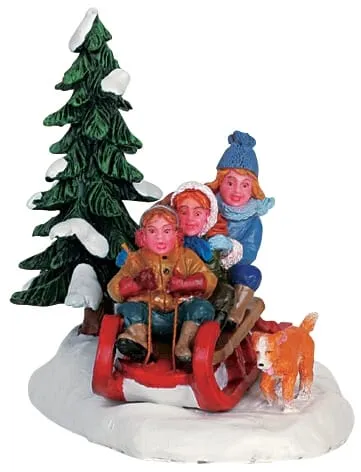 lemax-downhill-thrills-figurine-miniature-sports-d-hiver image 1