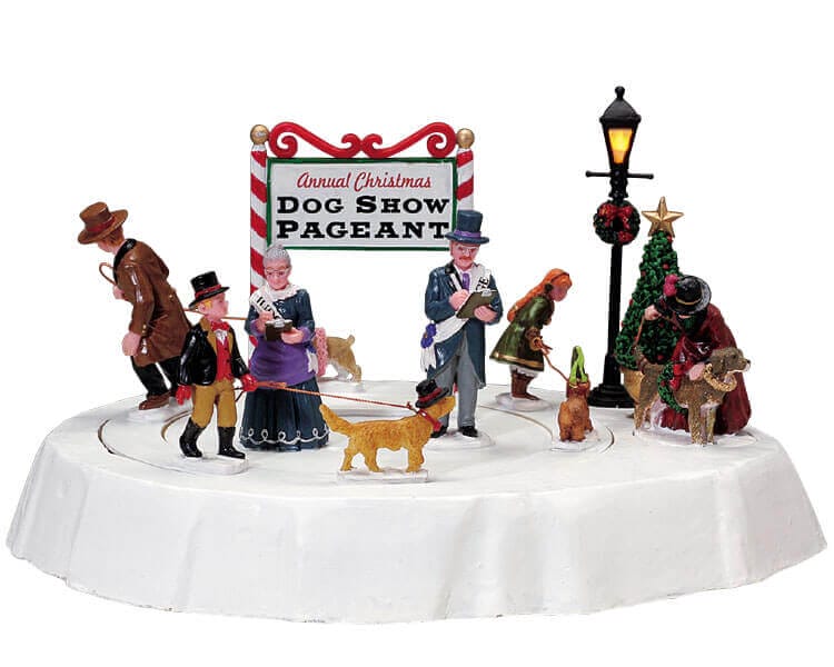 lemax-dog-show-pageant-figurine-miniature-concours-canin-de-collection image 1