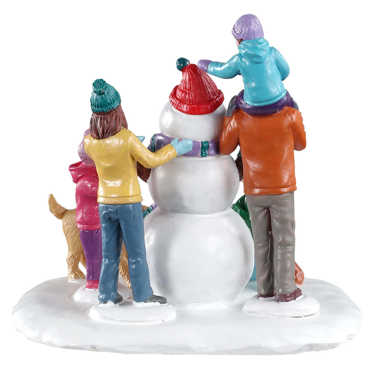 lemax-snowman-teamwork-groupe-figurines-bonhomme-de-neige-vail-village image 4