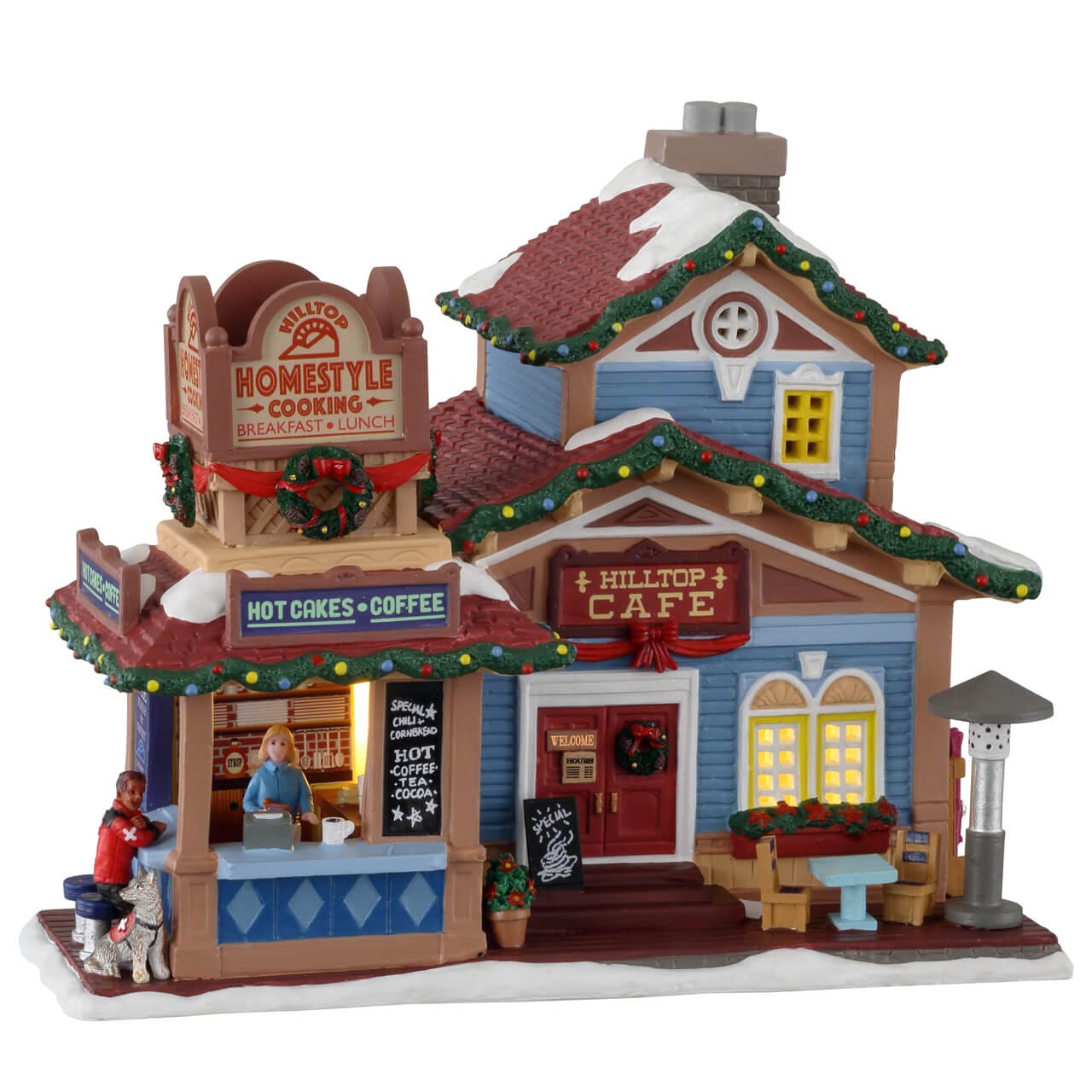 lemax-hilltop-cafe-b-timent-miniature-caddington-village image 1